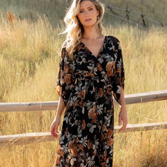Baltic Born, Kia Kimono Maxi Dress - Picture 1 of 6
